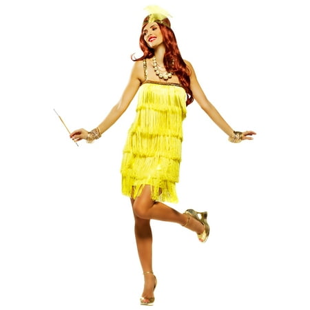 Fifth Avenue Flapper Adult Costume (Yellow)