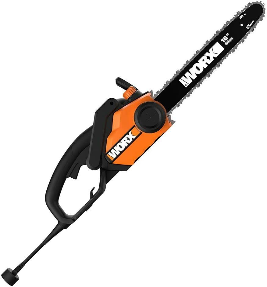 Image of Comfortable grip of Worx WG303 electric chainsaw