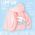 New Sanrio Cinnamoroll Kuromi Y2K Children Sun Protective Clothing