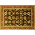 thumbnail image 1 of Ahgly Company Machine Washable Indoor Rectangle Oriental Yellow Industrial Area Rugs, 3' x 5', 1 of 4
