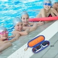 thumbnail image 3 of Swim Goggle Case for Swimming Goggles, EVA Carrying with Drain Hole Zipper Sunglasses Clip Rose Red, 3 of 8