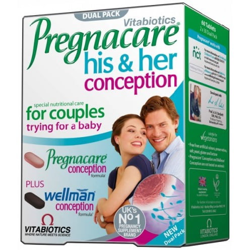 Vitabiotics Pregnacare His Her Conception 2x30 Tablets Walmart Com