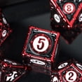 thumbnail image 5 of Cusdie 7 Pcs DND Metal Dice, Steampunk Style Polyhedral Dice Set, Metal Dice Set for Role Playing Game D&D Dice MTG Pathfinder, 5 of 5