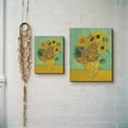 thumbnail image 5 of Van Gogh Canvas Wall Art, Twelve Sunflowers Canvas Print, sunflower canvas wall art, Van Gogh sunflowers, Ready To Hang for Living Room Home Wall Décor 16x20, 5 of 7