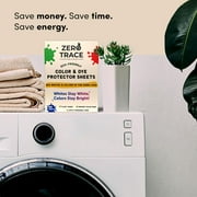 Zero Trace Laundry Sheets – Dye Catcher & Color Bleed Remover, Unscented, 80 Sheets