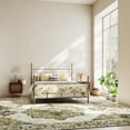 thumbnail image 2 of ASPILLOW Machine Washable Area Rug 5x7 Brown Soft Anti-slip Carpet Vintage Inspired Distressed Low Pile for Living Room Dining Room Bedroom Den, 2 of 8