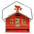 thumbnail image 2 of Perky-Pet 338 Squirrel-Be-Gone II Country House Bird Feeder with Weathervane, 8 lb, Red, 2 of 4
