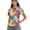 Rainbow Spiral Tie-Dye Pattern, variant on Rainbow Spiral Tie-Dye Pattern Moisture Wicking Polo Shirts for Workout, Breathable Athletic Tops 1/4 Zip Polyester Women Short Sleeve Golf Shirts Size Small