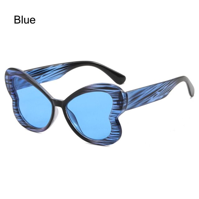 Gafas de sol con degradado de mariposa para mujer, lentes coloridas de Color caramelo a la moda, UV400, para fiesta