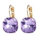 thumbnail image 1 of Pendientes Hoop Azul Personalidad Retro Huggie Pendientes Zircon Cristal, 1 of 2