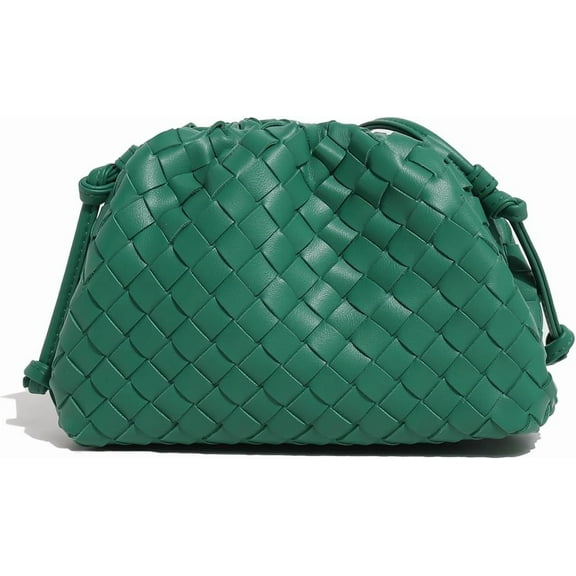 CAILDANL Dressy Pleated Vegan Leather Clutch Purse Super Soft Cloud Dumpling Clutch Bag for Women PU Evening Purse Handbag