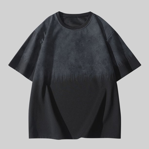 Blusas y camisas de manga corta y cuello redondo para hombre, blusas informales de verano con estampado, cuello redondo, manga corta, transpirables, blusas de poliéster para hombre.