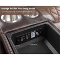 thumbnail image 5 of Pemberly Row Leather Modern Living Room Manual Reclining Sofa Set in Brown, 5 of 8