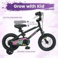 thumbnail image 3 of OLAKIDS Kids Bike, 12 14 16 18 Inch Toddler Children BMX Bicycle with DIY Drawing Board Training Wheels Adjustable Seat Handbrake Coaster Brake Safety Bell, 3 of 9