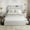 grey, variant on Shininglove Full Size Upholstered Platform Bed Frame with Storage Queen Size Bookcase Headboard & 2 Drawers