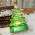 thumbnail image 5 of Arghm Christmas Tree Music Box 9.2x6.1x4.3in,Snow Globe Decor with Luminous Ornaments, 5 of 6