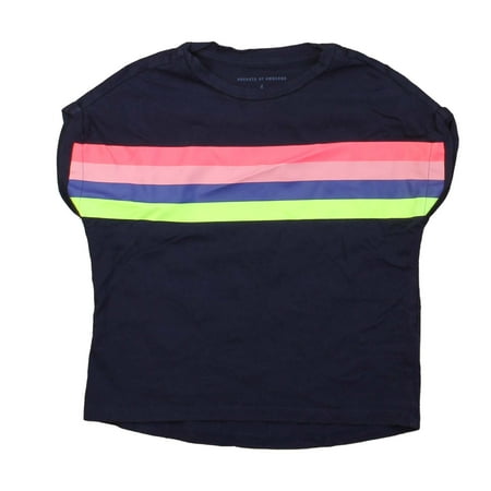 

Pre-owned Rockets Of Awesome Girls Blue | Multi | Stripes T-Shirt size: 4T