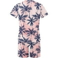 thumbnail image 5 of Edvintorg Men Hawaiian Shirts and Shorts Set 2 Piece Set Men Print Short Sleeves Casual Beach Short Sleeve Round-Neck Shirts Shorts Two Piece Men Sets XXXXL, 5 of 5