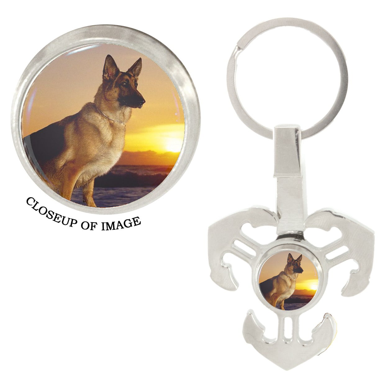 Keyring Home is Where the Dog Hair Sticks to Everything But The German Shepherd 