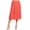 Polka Red White, variant on Women's Plus Size A-Line Casual Flared Elastic Band Polka Dot Midi Skirt