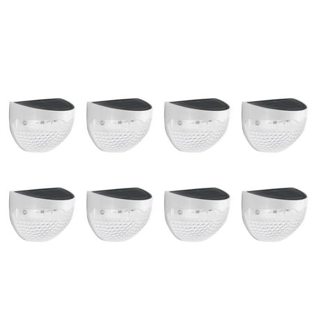 

Solar Fence Lights LED Half Round Stair Step Lights Garden Balcony Wall Light Decorative Outdoor Wall Light（ 8PCS）