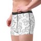 thumbnail image 2 of Balery Hand Drawn Snake Calzoncillos bóxer para hombre, ropa interior de algodón suave y transpirable con cinturilla de nailon-Large, 2 of 5