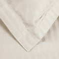 thumbnail image 4 of 400 Thread Count Egyptian Cotton Stripe Duvet Cover Set, Full/ Queen, Ivory, 4 of 5