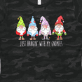thumbnail image 4 of Inktastic Christmas Hangin with My Gnomies Women's T-Shirt, 4 of 5