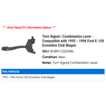 thumbnail image 2 of Turn Signal / Combination Lever - Compatible with 1992 - 1996 Ford E-150 Econoline Club Wagon 1993 1994 1995, 2 of 2