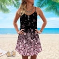 thumbnail image 2 of Elegantes vestidos de mujer Verano Impresión Casual Con cuello en V Sin mangas Mini vestido de vacaciones OAVQHLG3B Store  lin121212, 2 of 4