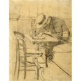 thumbnail image 2 of Giovanni Boldini 15x18 Black Ornate Wood Framed Double Matted Museum Art Print Titled - The Painter Helleu Seated at a Coffee Terrace (1869 - 1931), 2 of 5