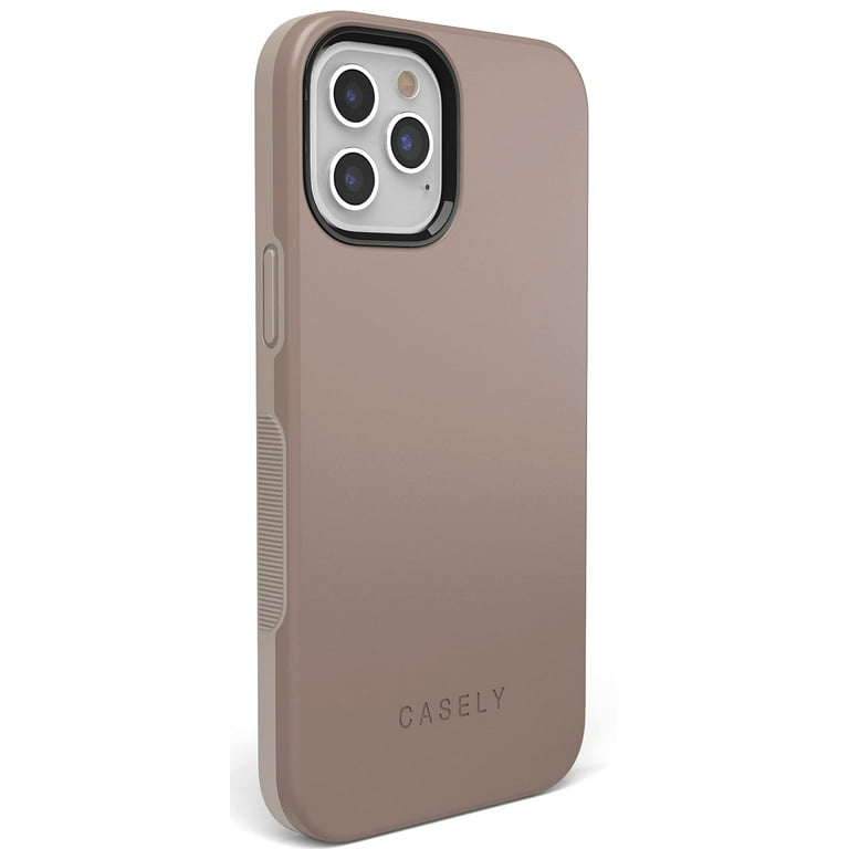 Casely iPhone 12 Pro Max Case Compatible with MagSafe Taupe on