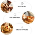 thumbnail image 4 of 1 Set Wooden Remen Bowl Practical Rice Bowl Noodle Bowl Children Bowl Set, 4 of 9