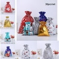 thumbnail image 5 of 30Pcs Christmas Drawstring Gift Bags Foil Present Wrapping Pouches, 5 of 5