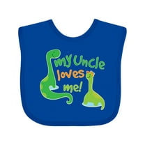 Inktastic My Uncle Loves Me Boys Baby Bib