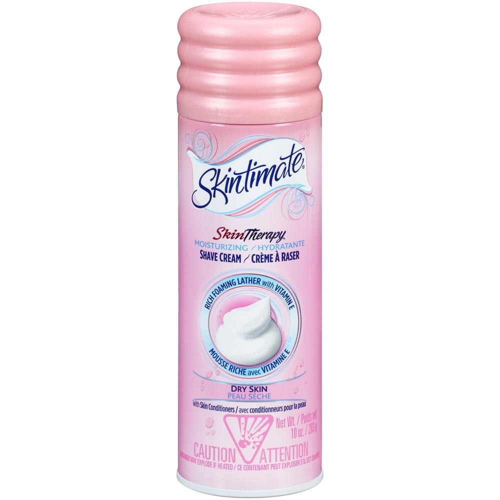 Skintimate Women's Moisturizing Shave Cream Dry Skin 10 oz Walmart