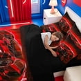 thumbnail image 5 of meiyoeat Red Sports Car 7Pcs Queen Bedding For Kids,Classic High Speed Games Bedding Comforter Set Queen For Boys,Black Reversible, 5 of 7