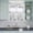 Grey, variant on 3 Piece Kitchen Curtains and Valances Set White Gray Marble Cafe Curtains 24 Inch Length Modern Minimalist Abstract Texture Valance & Tier Curtain for Living Room Bedroom Window 54"x18" 27"x24"*2