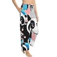 thumbnail image 2 of Kll Womens Panda Cute Pink Hearts Print Pajama Pants Soft Pajama Bottoms For Women Cozy Lounge Pants, 2 of 9