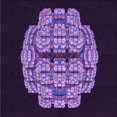 thumbnail image 1 of Ahgly Company Machine Washable Indoor Square Transitional Deep Purple Area Rugs, 6' Square, 1 of 7