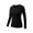 Black, variant on Vivianyn HD Women's Raglan Sleeve Long Sleeve Athletic T-Shirt, Casual Fitted Workout Top,Black,Size S-XXXL