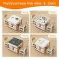 thumbnail image 5 of Zzistar Kids Table and Chair Set, 4 in 1 Wooden Activity Table & 2 Chairs with Storage Drawer Detachable Tabletop for Toddlers Kids Drawing, Reading, Crafts, Art, 5 of 6