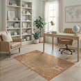 thumbnail image 2 of ODIKA Shaped Solid Boho Circle Featuring Ornamental Detailing Border Pet Friendly & Kids Safe Play for Playroom, Bedroom, Reading Nook, 2 of 7