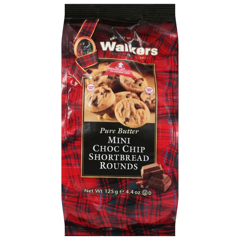 Walker's Shortbread Mini Rounds - Pure Butter Scottish Cookies, 4.4 Oz (6 Pack)