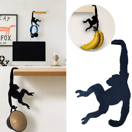 

House Essentials Funny Hook Decoration Wooden Kitchen Bag Key Hook Wooden Crafts Home Wall Decoration Wall Art Lighting Deals