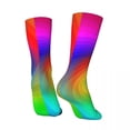 thumbnail image 4 of Colorful Tie Dye Stockings Women Men Swirl Art Socks Medium Soft Retro Socks Spring Runni, 4 of 7