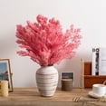 thumbnail image 2 of Uniquewise 17" Peng Lai Song Real Floral Stem Chic Vase Filler & Accent for Bouquet Centerpiece & Dried Ornament Display Ideal for Home Office Café Bar & Event Décor, Sakura Pink (Set of 2 Bunches), 2 of 8