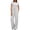 Gray, variant on Women's 2 Piece Outfits Lounge Sets Short Sleeve Ruched Tops and Wide Leg Pants Tracksuit Sets with Pockets
