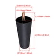 thumbnail image 3 of 4pcs Plastic Cylindrical Sofa Leg with Screw Plastic Sofa Couch and Chair Legs, 3 of 5