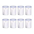 thumbnail image 3 of Contenedores de pintura reutilizables, transparentes, prácticos vasos de almacenamiento de pintura, 8 piezas 1000 ml, 3 of 8